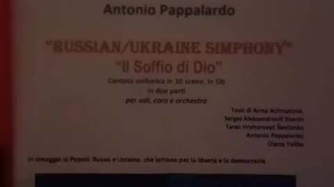 Sabato 26 novembre 2022 " RUSSIAN UKRAINE SYNPHONY " IL SOFFIO DI DIO *prima parte