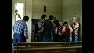 Hoopers Creek singing in old church