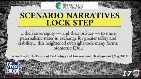 The Rockefeller Foundation洛克菲勒基金會_Scenatos for the Future of Technology and International Development May.2010_ Scenario Narratives Lock Step 錫安……封鎖計畫