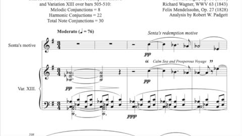 Elgar’s Variation XIII with Senta’s Redemption Motive