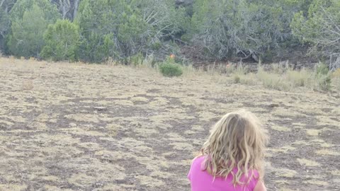 8-year old Rimfire Marksman shoots clay pigeons