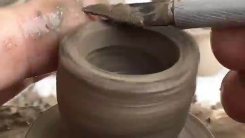 Making Clay Pot Kitchenware Pottery Art | Small Clay Pots | Toy clay