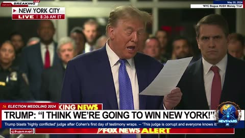 Trump: 'I Think We're Going To Win New York! The Court System Is Corrupt, Everyone Knows It!'