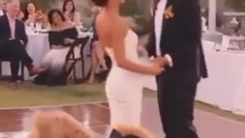 Newlywed Couple’s Pet Dog Crashes First Dance At Their Wedding, Steals The Show