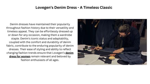 Denim Dress For Women by Lovegen