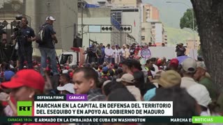 Marcha en Venezuela en defensa del Esequibo y en apoyo al Gobierno de Maduro