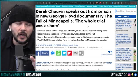 FBI ALTERED George Floyd Autopsy Report Claims Documentary To Implicate Derek Chauvin In SHAM TRIAL