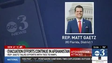 REPORT: Matt Gaetz Working to Rescue Americans in Afghanistan