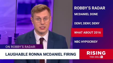 'Robby Soave: Ronna McDaniel's FiringEXPOSES The Media's Election Denial HYPOCRISY