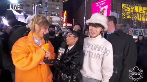 Jhope at New Year's Eve Times Square Ball Drop Countdown #bts