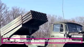Ukrainian Forces’ Artillery Batteries Destroyed by Grad MLRS Crews