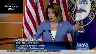 Nancy Pelosi explains the Wrap up smear.