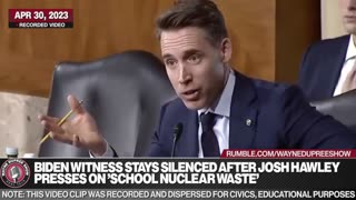 Josh Hawley PRESSES On 'Nuclear Waste' Near Schools