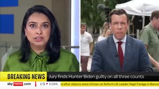 Hunter Biden found guilty of lying about drug use to illegally buy gun Sky News