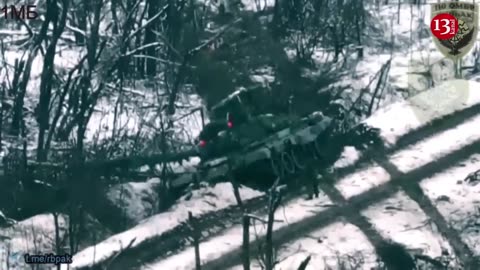 Russian soldiers advancing on foot in snowy Avdiivka steppes were ambushed