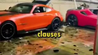 Luxury cars destroyed in Dubai weather event