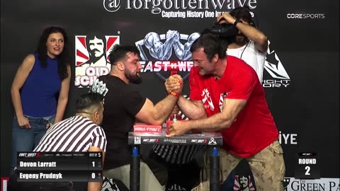 Devon Larratt vs Evgeny Prudnyk - East vs West Right Arm World Heavyweight Title Match