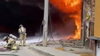 Voraz incendio a inmediaciones del Hospital Meissen