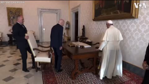 Never forget Flashback 10/29/21 The day Joe Biden literally soiled himself in front of the Pope