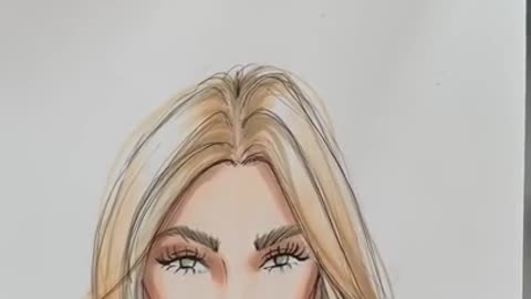 Fashion Illustration Tutorial_ Sketching Fashion Faces with Markers