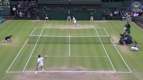 Roger Federer' Shots at Wimbledon