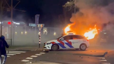 DESTRUCTION caused by massive "Migrant" riots in the Netherlands, Media is SILENT!