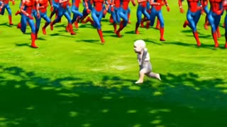 spider man help baby kids video