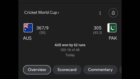 Pakistan Vs Australia Highlights Cricket Match || ICC World Cup 20 Oct 2023 ||