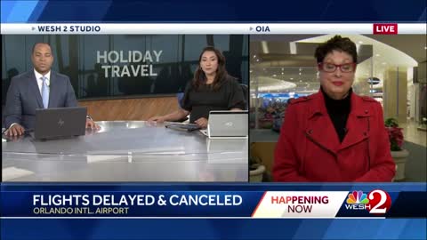 Hundreds stranded at Orlando International Airport as winter weather impacts flights nationwide