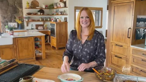 Ree Drummond's Baked Cheese with Grilled Pineapple-Pepper Relish The Pioneer Woman