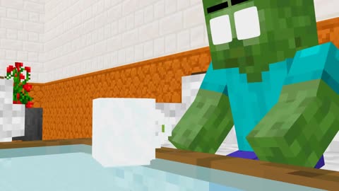 Monster School Baby Zombie Can't See by LOVE CURSE Challenge - Sad Story - Minecraft Animation