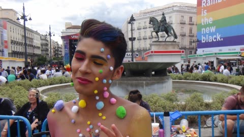 World Pride Gay+LGBTQIA+ Pride Madrid Spain 2017 Body Artists