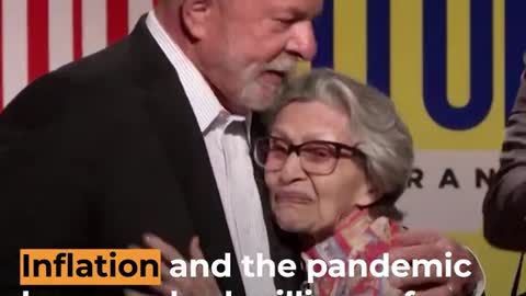 Brazilian President-elect Lula breaks down on stage | Al Jazeera Newsfeed