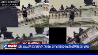 J6 filmmaker documents Capitol officer pushing protester off wall