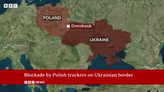 Poland truck protests leave Ukrainian driversstranded - BBC News