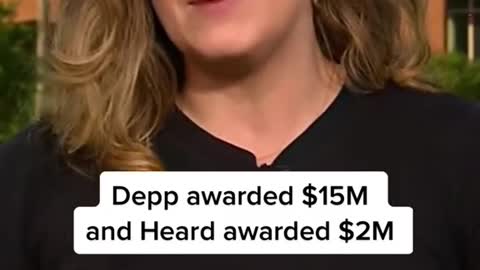 Depp awarded 15M and Heard awarded $ 2M