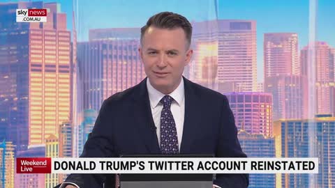 Donald Trump's Twitter account reinstated