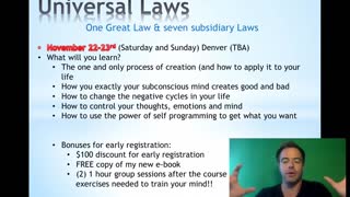 How to use the Universal laws Dr Cody Golman masters of matter law of attraction