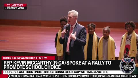 McCarthy Rallies For School Choice; 'Education Is The Great Equalizer'