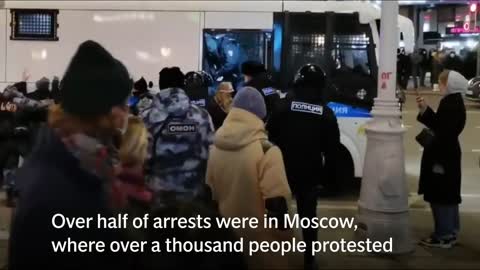 Russia_ More than 1,700 people arrested as they defy police orders to protest Uk