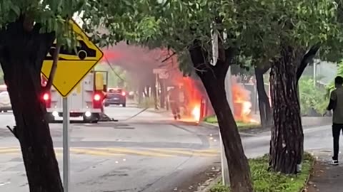 Flaming Car On The Loose
