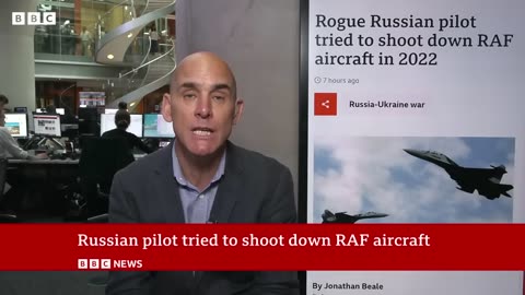 Russia pilot tried to shoot down RAF aircraft in 2022 BBC News #BBCNews #Russia #UK #topnews