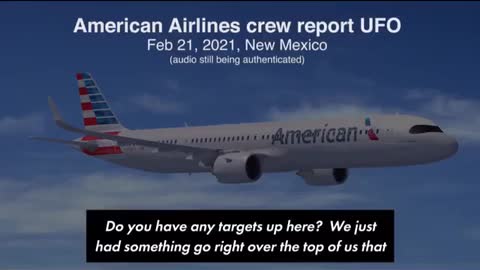 AMERICAN AIRLINES PILOT CREW ENCOUNTERS A UFO CHARIOT OF GOD ANGELS AS AIRPLANE FLEW OVER NEW MEXICO