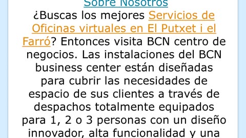 Consigue los mejores servicios de Oficinas virtuales en El Putxet i el Farró