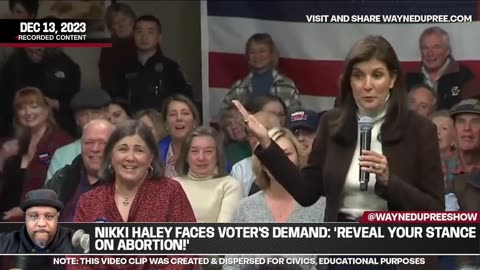 Nikki Haley Faces Voter's Demand: