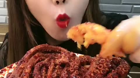 ASMR eating Spicy Seafood 🔥🔥🔥