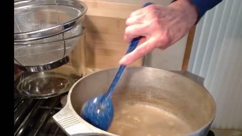 Making pectin from green apples