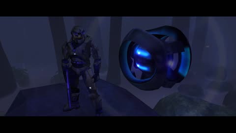 Halo Cutscene First Time Meeting 343 Guilty Spark (Original Graphics)