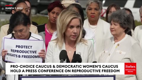 Pro-Choice & Democratic Womens Caucuses Hold Press Conference On Reproductive Freedom Ahead Of SOTU