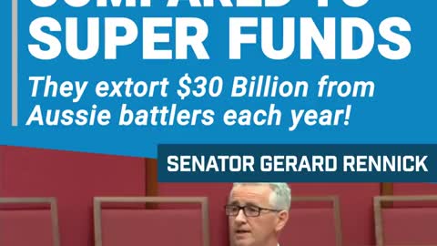 SENATOR RENNICK: Bikie Gangs Are Nothing Compared to Super Funds